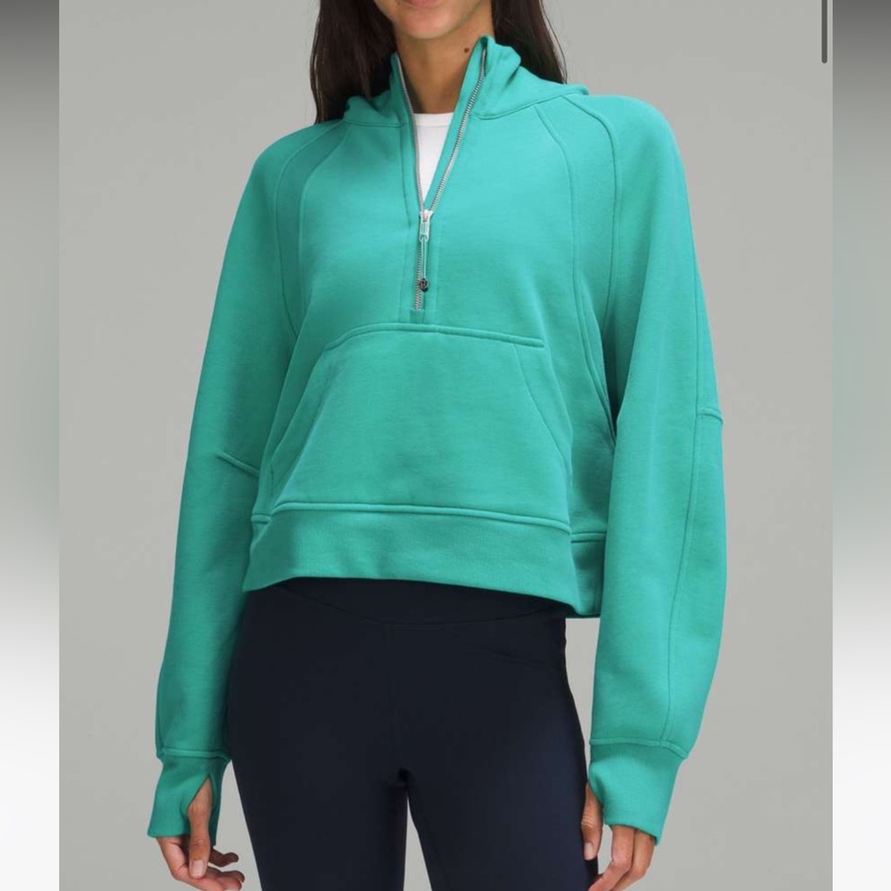 Lululemon Scuba Oversized Half-Zip Hoodie XL/XXL Kelly Green